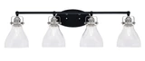 Easton 4 Light Vanity Light 35.5 Inch Length by Toltec - 1934-MBBN-4760