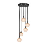 Empire 5 Light Stem Hung Cluster Pendalier 10.5 X 15.25 Inch Wide by Toltec - 2145-4623