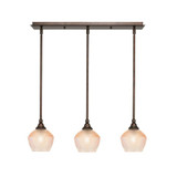3 Light Stem Hung Linear Pendalier 7.25 Inch and 26 Inch Length by Toltec - 25-4623