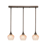 3 Light Stem Hung Linear Pendalier 7.25 Inch and 26 Inch Length by Toltec - 25-4623