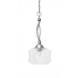 Bow 1 Light Chain Hung Pendant 20.25 Inch Tall and 9 Inch Wide by Toltec - 271-2025-9