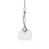 Bow 1 Light Chain Hung Pendant 20.25 Inch Tall and 9 Inch Wide by Toltec - 271-2025-9