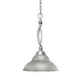 Bow 1 Light Chain Hung Pendant 19.75 Inch Tall and 13 Inch Wide by Toltec - 271-428