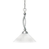 Bow 1 Light Chain Hung Pendant 20 Inch Tall and 16 Inch Wide by Toltec - 271-216