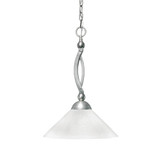 Bow 1 Light Chain Hung Pendant 20 Inch Tall and 16 Inch Wide by Toltec - 271-216