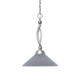 Bow 1 Light Chain Hung Pendant 19.25 Inch Tall and 16 Inch Wide by Toltec - 271-401