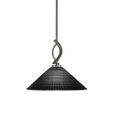 Monterey 1 Light Stem Hung Mini Pendant 12.25 Inch X 16 Inch Wide by Toltec - 2901