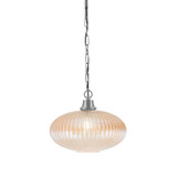 1 Light Chain Hung Pendant 9.75 Inch Tall and 12 Inch Wide by Toltec - 31-975-12