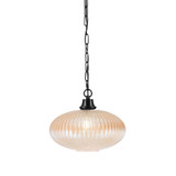 1 Light Chain Hung Pendant 9.75 Inch Tall and 12 Inch Wide by Toltec - 31-975-12