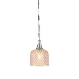 1 Light Chain Hung Pendant 8.5 Inch Tall and 6.5 Inch Wide by Toltec - 31-85-65