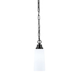 1 Light Chain Hung Pendant 12.75 Inch Tall and 5.25 Inch Wide by Toltec - 31-1275-525