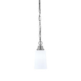 1 Light Chain Hung Pendant 9.5 Inch Tall and 4.5 Inch Wide by Toltec - 31-95-45
