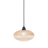 1 Light Cord Hung Pendant 8.75 Inch Tall and 12 Inch Wide by Toltec - 32-875-12