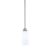 1 Light Stem Hung Pendant 11.75 Inch Tall and 5.25 Inch Wide by Toltec - 33-1175-525