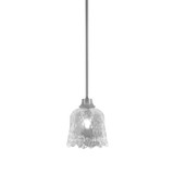 1 Light Stem Hung Pendant 8.75 Inch Tall and 7 Inch Wide by Toltec - 33-875-7