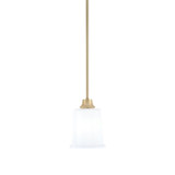 1 Light Stem Hung Pendant 7.75 Inch Tall and 5.25 Inch Wide by Toltec - 33-775-525