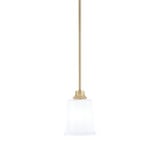 1 Light Stem Hung Pendant 7.75 Inch Tall and 5.25 Inch Wide by Toltec - 33-775-525