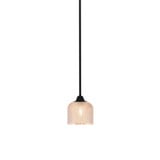 Paramount 1 Light Dome Stem Hung Mini Pendant 6.5 and 6 Inch Wide by Toltec - 3401-4613