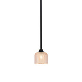 Paramount 1 Light Dome Stem Hung Mini Pendant 6.5 and 6 Inch Wide by Toltec - 3401-4613
