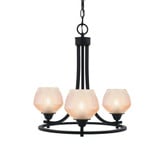 Paramount 3 Light Uplight Chandelier 17 Inch Tall X 17 Inch Wide by Toltec - 3403-4623