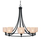 Paramount 8 Light Dome UpLight Dome Chandelier 28.75 X 33.25 Inch by Toltec - 3408-4613