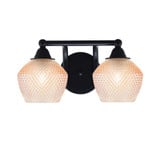 Paramount 2 Light Bath Bar 7.5 Inch Tall and 14.25 Inch Length by Toltec - 3422-4623