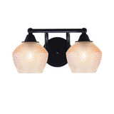 Paramount 2 Light Bath Bar 7.5 Inch Tall and 14.25 Inch Length by Toltec - 3422-4623