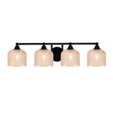 Paramount 4 Light Dome Bath Bar 7.5 Inch Tall and 31 Inch Length by Toltec - 3424-4613