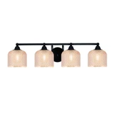 Paramount 4 Light Dome Bath Bar 7.5 Inch Tall and 31 Inch Length by Toltec - 3424-4613
