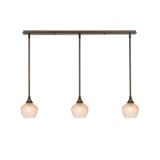 3 Light Stem Hung Linear Pendalier 7.25 Inch X 38.25 Inch Length by Toltec - 36-4623