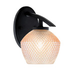 Kurve 1 Light Downlight Wall Sconce 9 Inch Tall and 6 Inch Wide by Toltec - 3720-4623