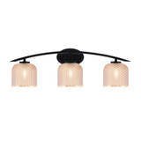 Kurve 3 Light Dome Bath Bar 9.5 Inch Tall and 29 Inch Length by Toltec - 3723-4613