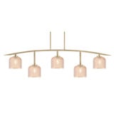 Kurve 5 Light Dome Bar Island 13.5 Inch Tall X 51.25 Inch Length by Toltec - 3745-4613