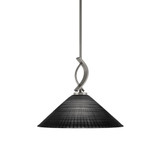 Cavella 1 Light Stem Hung Mini Pendant 12.75 Inch X 16 Inch Wide by Toltec - 3901