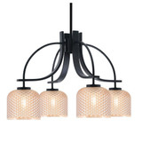 Cavella 4 Light Dome DownLight Dome Chandelier 16.25 X 25 Inch by Toltec - 3924-4613
