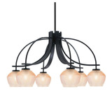 Cavella 6 Light Downlight Chandelier 18.5 Inch and 32.5 Inch Wide by Toltec - 3926-MB-4623