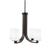 Apollo 4 Light Uplight Chandelier 18.25 Inch and 21.5 Inch Wide by Toltec - 574-261