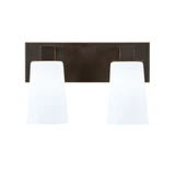 Apollo 2 Light Bath Bar 8.75 Inch Tall and 14 Inch Length by Toltec - 582-2BB