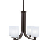 Apollo 4 Light Uplight Chandelier 18.25 Inch and 21.25 Inch Wide by Toltec - 574-4UC