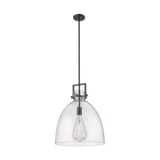 Newton Bell 1 Light Pendant 17.25 Inch Tall and 16 Inch Wide by Innovations - 411-1SL-G412-16