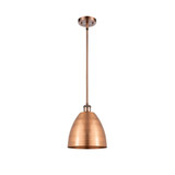 Bristol 100W 1 LED Pendant 11.13 Inch Tall and 9 Inch Wide by Innovations - 516-1S-MBD-9-LED