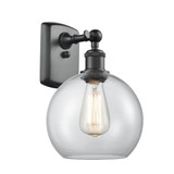 Athens 100W 1 LED Wall Sconce 11 Inch Tall and 8 Inch Wide by Innovations - 516-1W-G12-8-LED