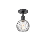 Athens Water Glass 100W 1 LED Semi Flush Mount 9.25X 6 by Innovations - 516-1C-G1215-6-LED