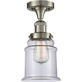 Canton 100W 1 LED Semi Flush Mount 11.5 Inch and 6 Inch Wide by Innovations - 517-1CH-G18-LED