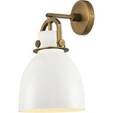 Newton Bell 1 Light Metal Wall Sconce 14.25 Inch and 8 Inch by Innovations - 410-1W-M412-8