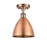 Bristol 1 Light Semi Flush Mount 10.75 Inch X 7.5 Inch Wide by Innovations - 516-1C-MBD-75
