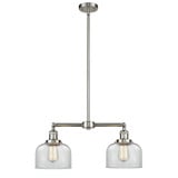 Bell 100W 2 LED Stem Hung Adjustable Island 10X21 Inch Wide by Innovations - 209-G7-LED