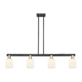 Bridal Veil 4 Light Stem hung Island 9.88X47.75 Inch Wide by Innovations - 716-4I-G559-5