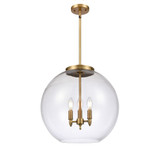 Athens 3 Light Stem Hung Pendant 18.38 X 17.75 Inch Wide by Innovations - 221-3S-G12-18