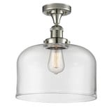 Bell 100W 1 LED Semi Flush Mount 12 Inch Tall X 12 Inch Wide by Innovations - 517-1CH-G7-L-LED